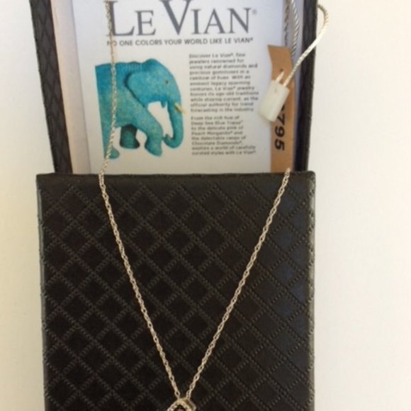 🌟🌸HOST PICK 🌟🌸 NWT Le Vian Pendant1/3 ct Chocolate Diamonds 14K White Gold - Picture 4 of 6